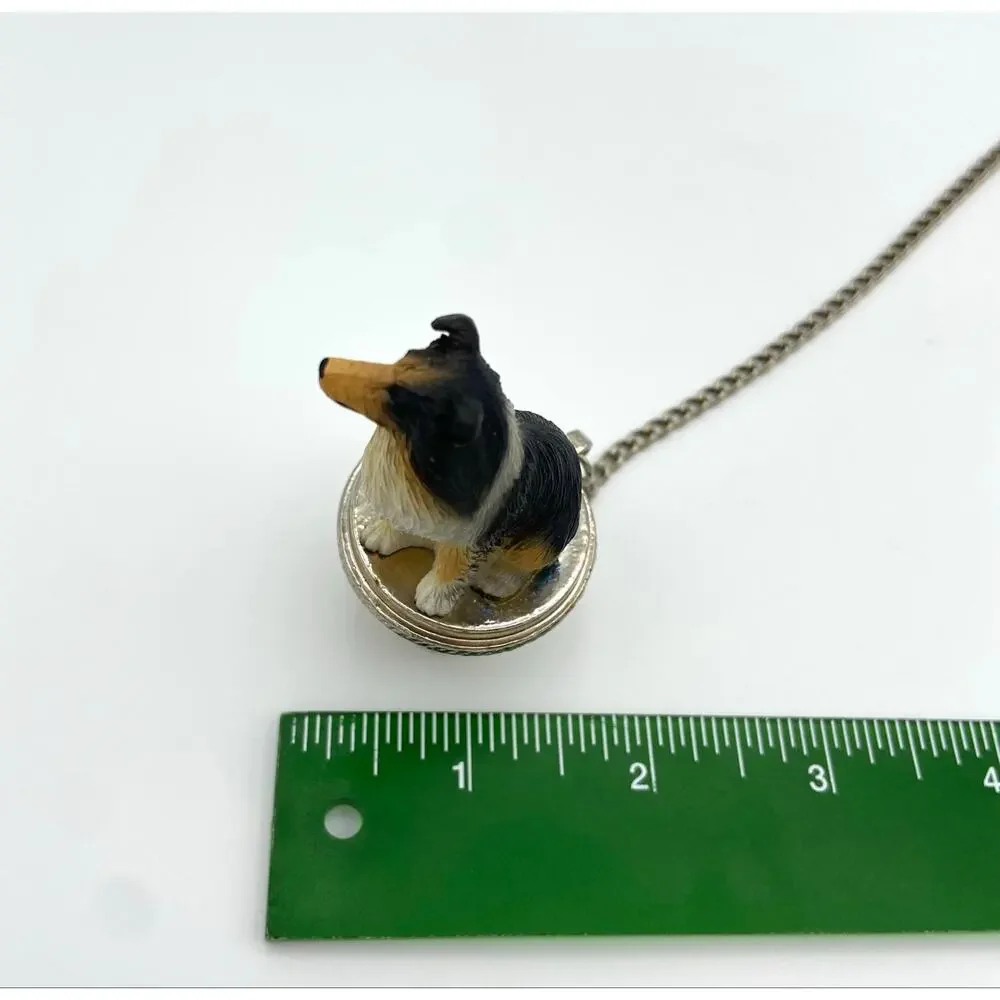 Collie Wine Bottle Stopper Tri Color Sheltie Dog Hand Painted Never Used